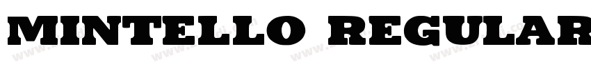 Mintello Regular字体转换